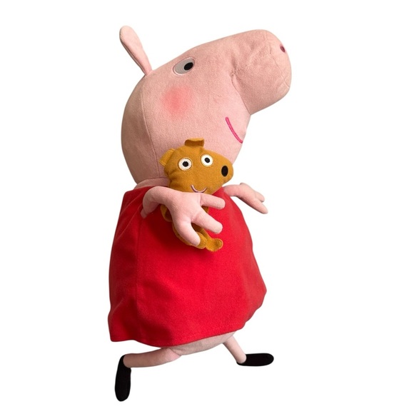 Ty Peppa Pig Holding Danny Dog Large Stuffed Animal Toy 20" - Picture 2 of 10